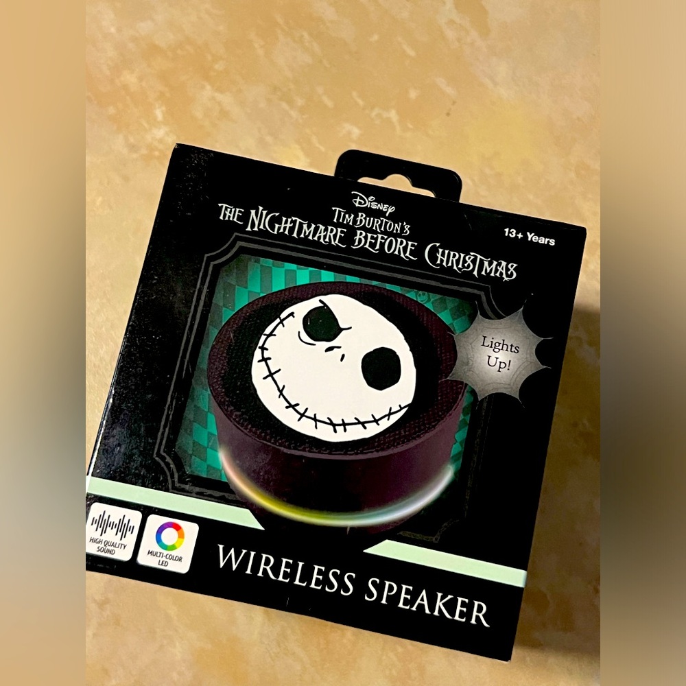 DISNEY Jack Skellington Nightmare Bluetooth Wireless Speaker